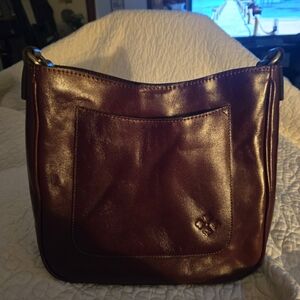 Patricia Nash Brown Leather Crossbody Bag